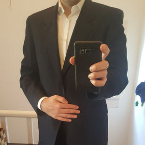 Givo Black Mens Suit 40R